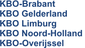 KBO-Brabant KBO Gelderland KBO Limburg KBO Noord-Holland KBO-Overijssel